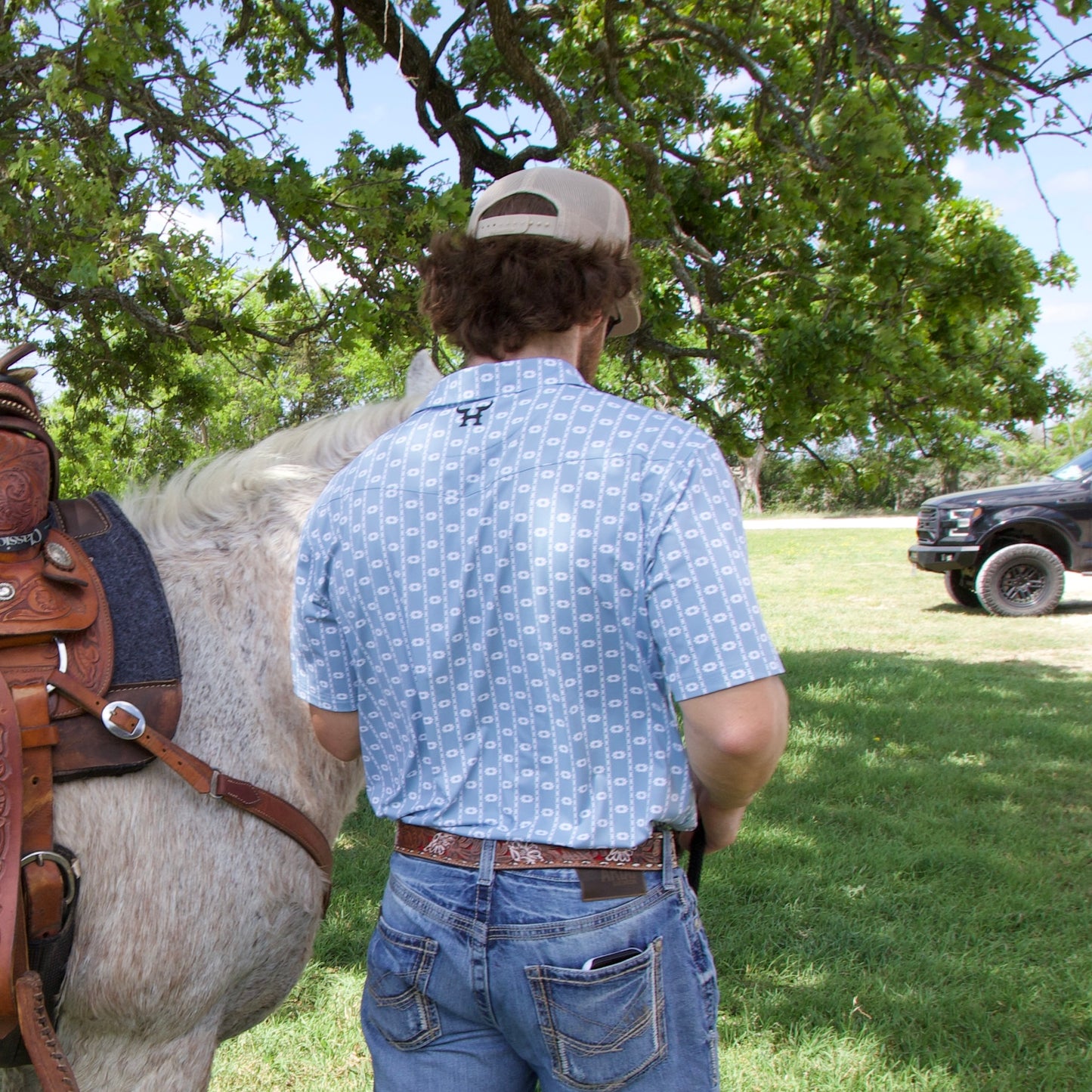 The “Cobalt Creek” Pearl Snap Polo